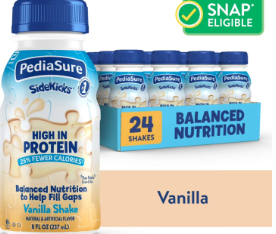 PediaSure SideKicks, Kids Protein Shake, Vanilla, Bottle, Pack of 2 8 fl oz